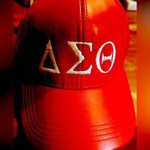 Delta Sigma Theta Leather Cap